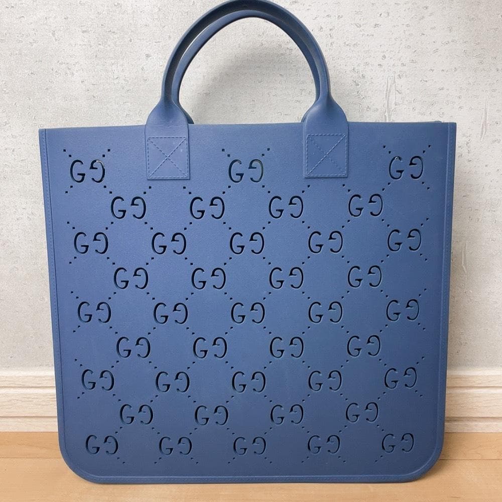 Gucci Children's GG Punched Rubber Tote — view 3