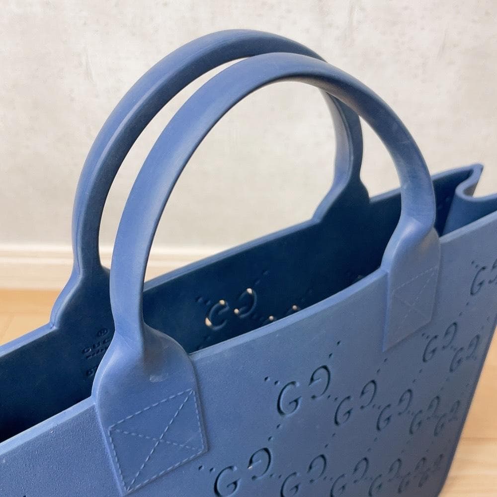 Gucci Children's GG Punched Rubber Tote — view 7