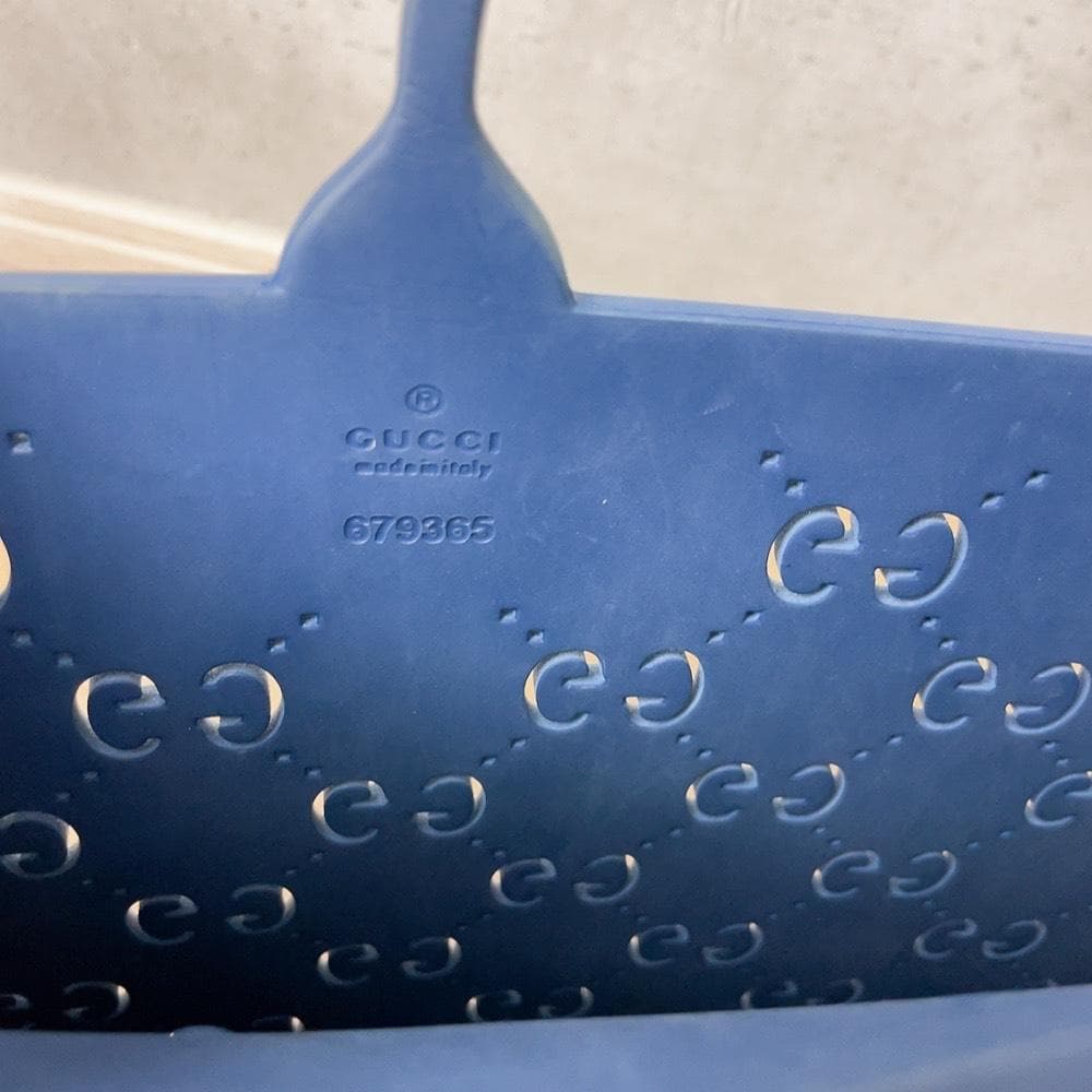 Gucci Children's GG Punched Rubber Tote — view 9