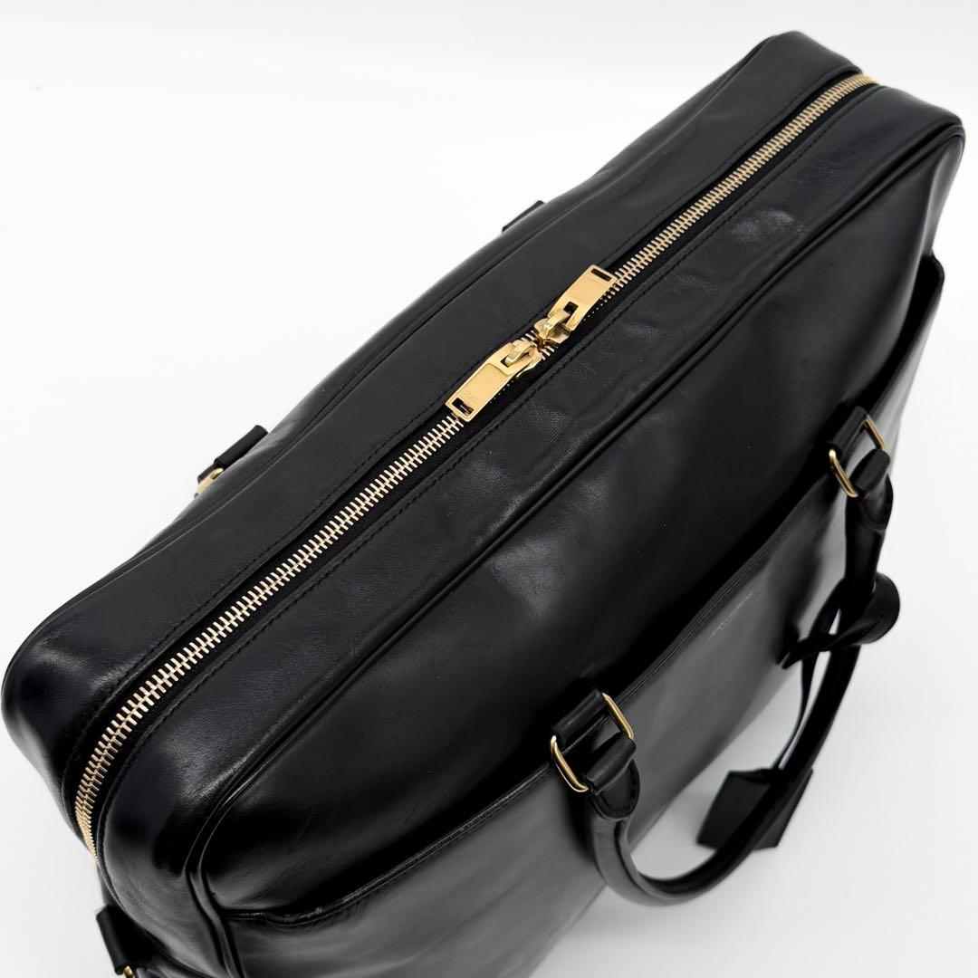 Saint Laurent Museum Briefcase Business 2-Way Leather — view 8