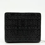 Loewe Repeat Anagram Bifold Black Compact Zip Mini Wallet — view 3