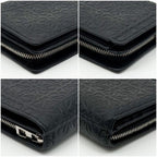 Loewe Repeat Anagram Bifold Black Compact Zip Mini Wallet — view 5