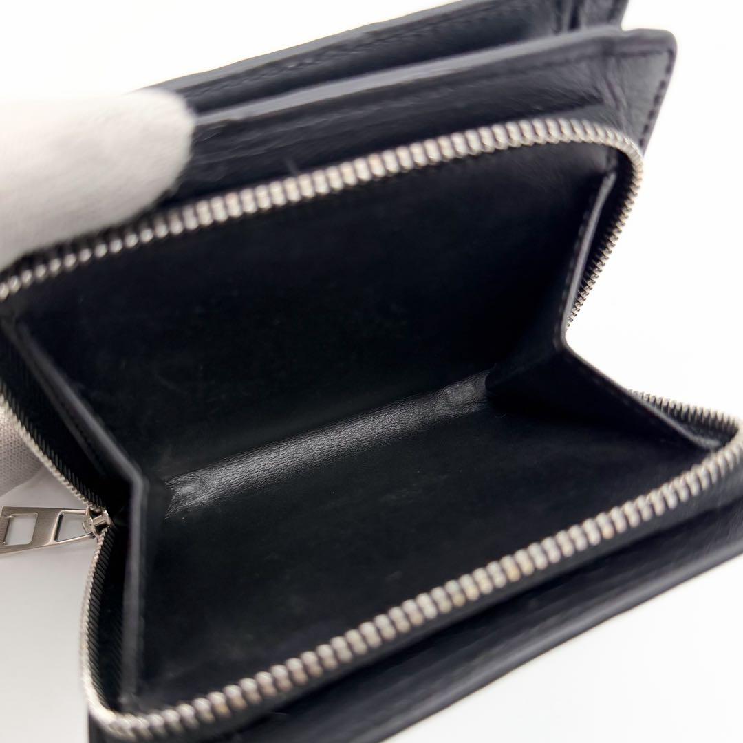 Loewe Repeat Anagram Bifold Black Compact Zip Mini Wallet — view 6