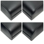 Prada Logo Saffiano Shoulder Bag 2-Way Black — view 5