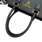 Prada Logo Saffiano Shoulder Bag 2-Way Black — view 6