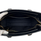 Prada Logo Saffiano Shoulder Bag 2-Way Black — view 7