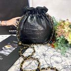 Chanel Quilted Drawstring Vintage Shoulder — view 2
