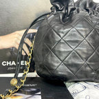 Chanel Quilted Drawstring Vintage Shoulder — view 4