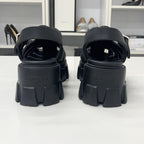 Prada Monolith Ruba Triangle Logo Sandals Black — view 6
