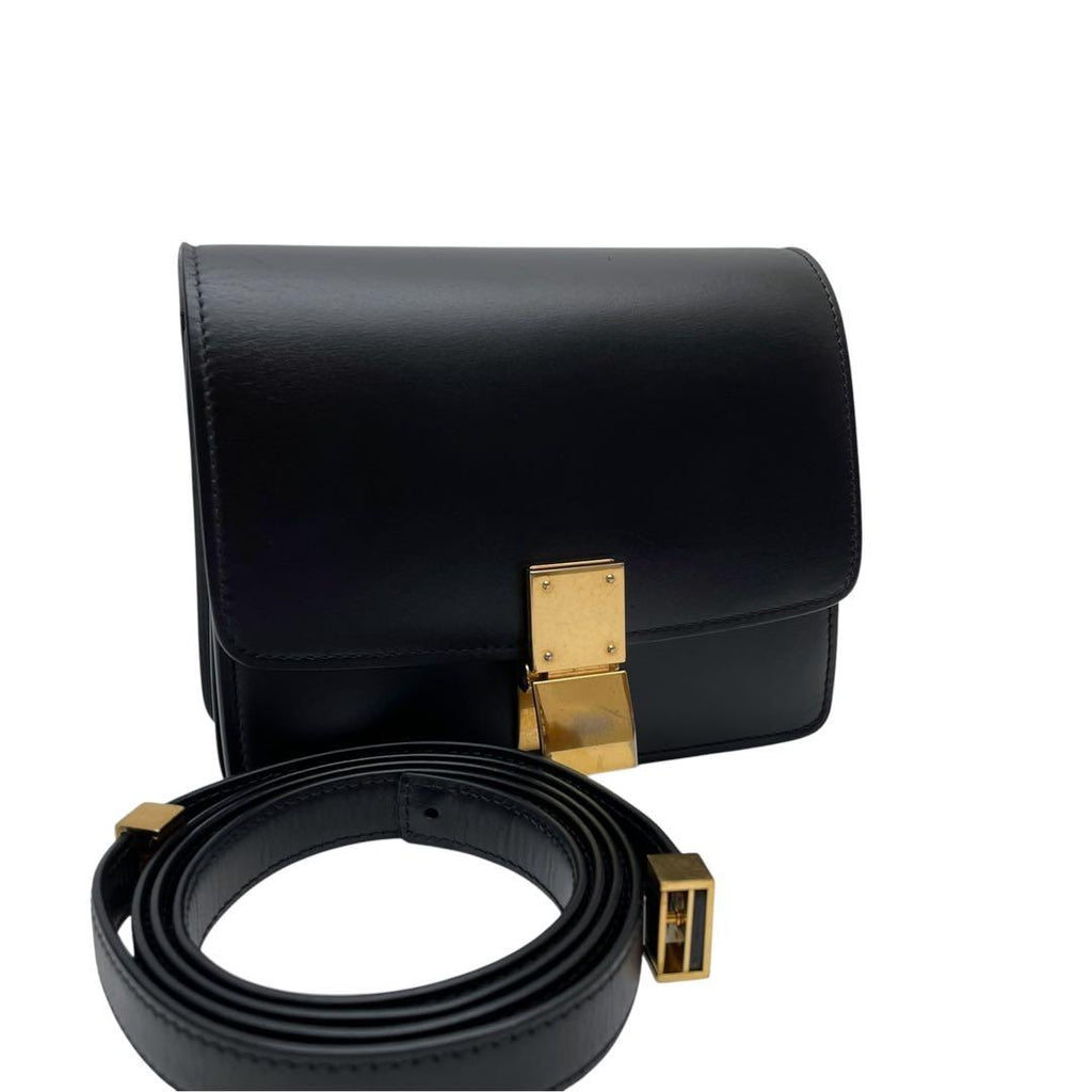 Celine Leather Classic Box Small Shoulder Bag