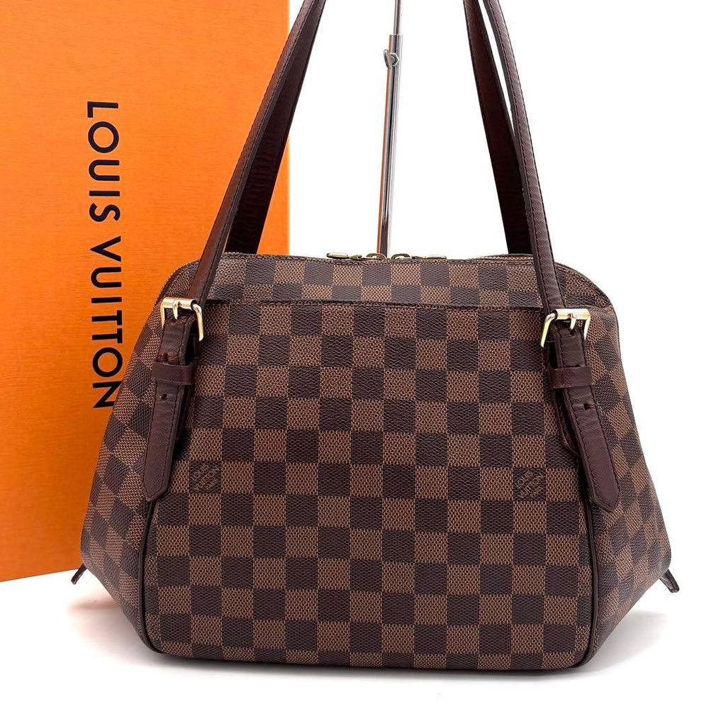 Louis Vuitton Belem MM Ebene Handbag Brown Tote — view 2