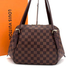 Louis Vuitton Belem MM Ebene Handbag Brown Tote — view 2
