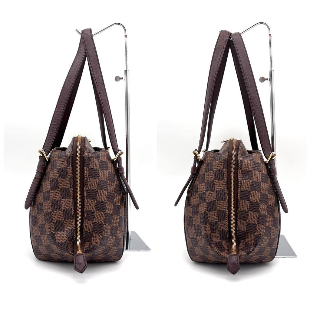 Louis Vuitton Belem MM Ebene Handbag Brown Tote — view 6