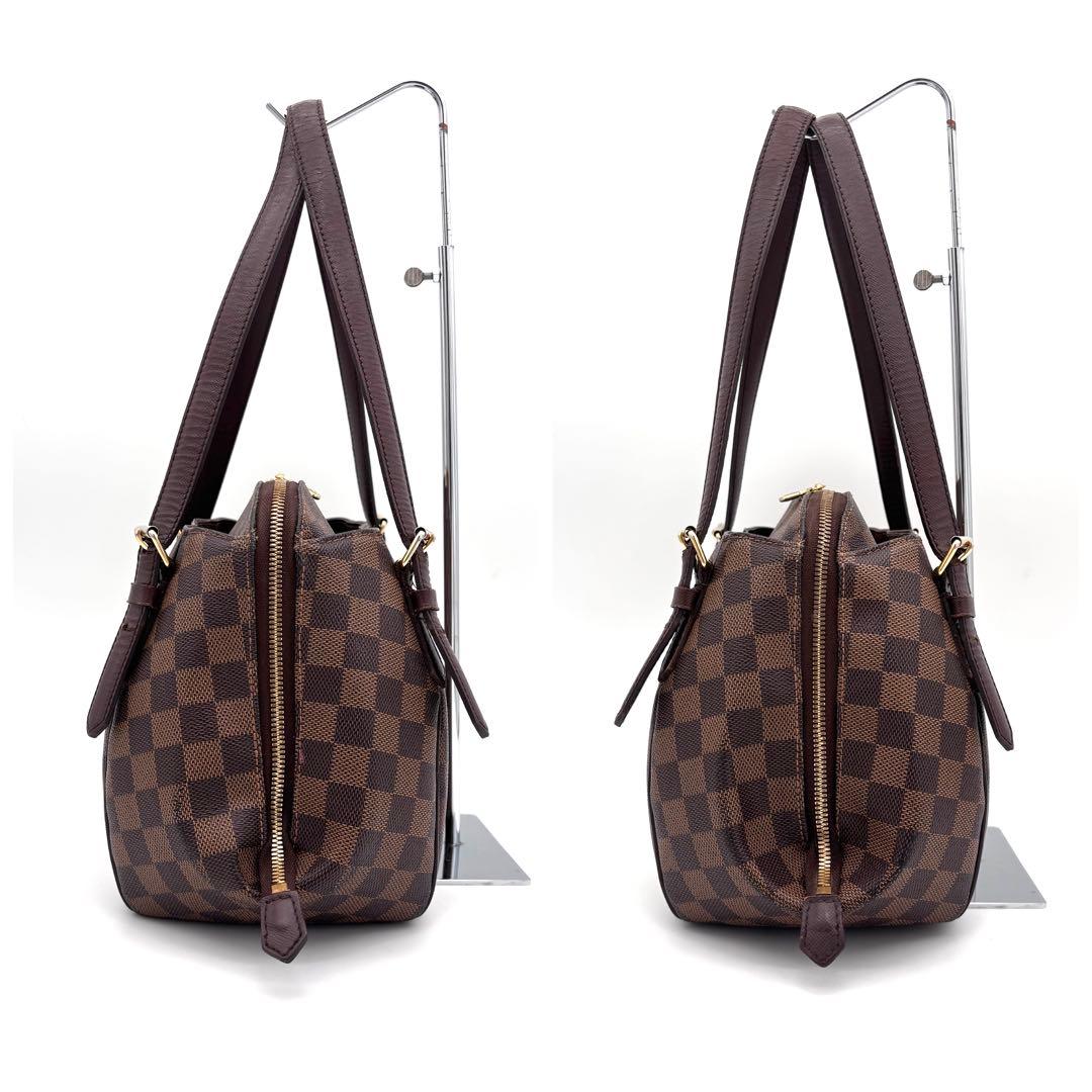 Louis Vuitton Belem MM Ebene Handbag Brown Tote — view 6