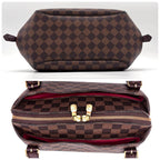 Louis Vuitton Belem MM Ebene Handbag Brown Tote — view 7