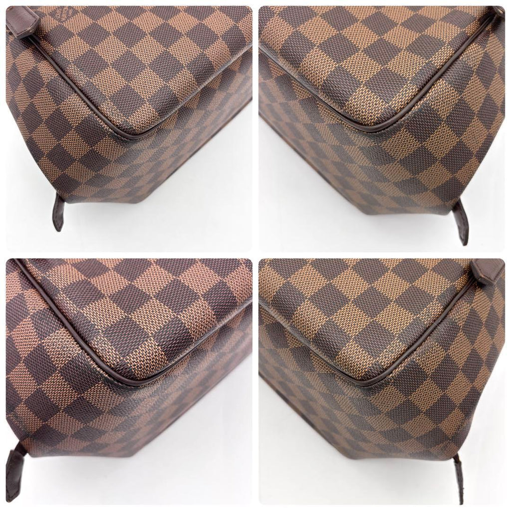 Louis Vuitton Belem MM Ebene Handbag Brown Tote — view 8