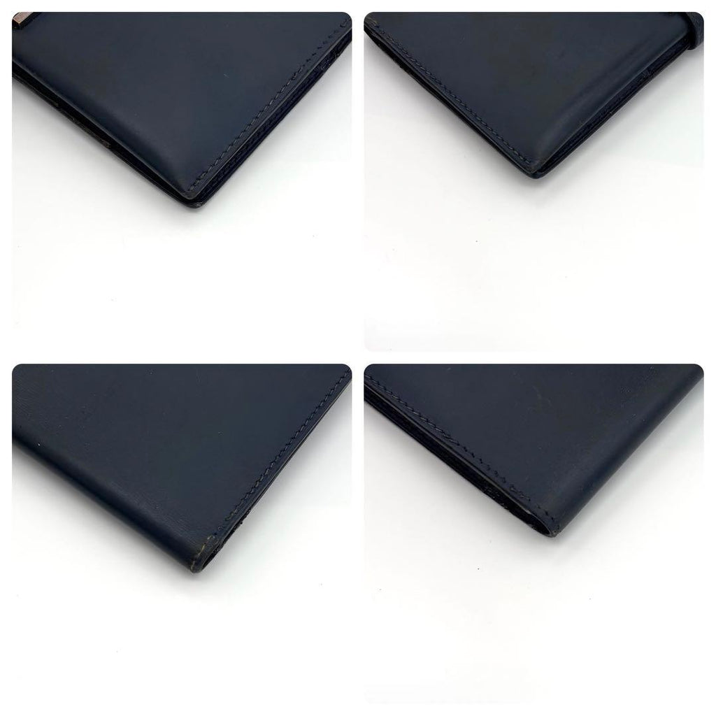 Hermes Bearn Classic Box Calf Navy Wallet Bifold — view 7