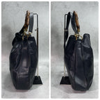 Gucci Shoulder Bag 2-Way Bamboo Black Leather — view 7