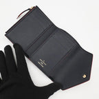 Louis Vuitton Monogram Empreinte Victorine Marine Trifold Wallet — view 3
