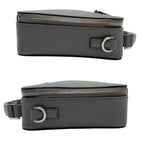 Prada Saffiano Leather Brick Shoulder Bag Gray — view 3