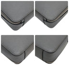 Prada Saffiano Leather Brick Shoulder Bag Gray — view 5