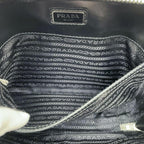 Prada Saffiano Leather Brick Shoulder Bag Gray — view 7