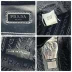 Prada Saffiano Leather Brick Shoulder Bag Gray — view 9