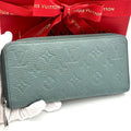 Louis Vuitton Wallet Zippy Horizontal Taurillon Blue