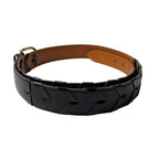 Hermes Belt Leather Black V Stitch Vintage — view 4