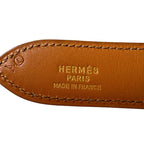 Hermes Belt Leather Black V Stitch Vintage — view 8