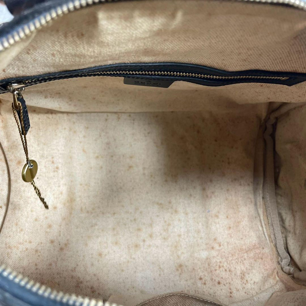Gucci GG Sherry Line Boston Bag 2-Way Navy — view 5
