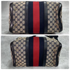 Gucci GG Sherry Line Boston Bag 2-Way Navy — view 8