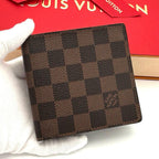 Louis Vuitton Bifold Wallet Damier Portefeuille Marco Brown
