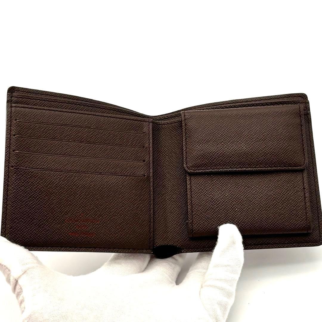Louis Vuitton Bifold Wallet Damier Portefeuille Marco Brown — view 3