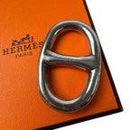 Hermes Chaine D'Ancre Scarf Ring Silver