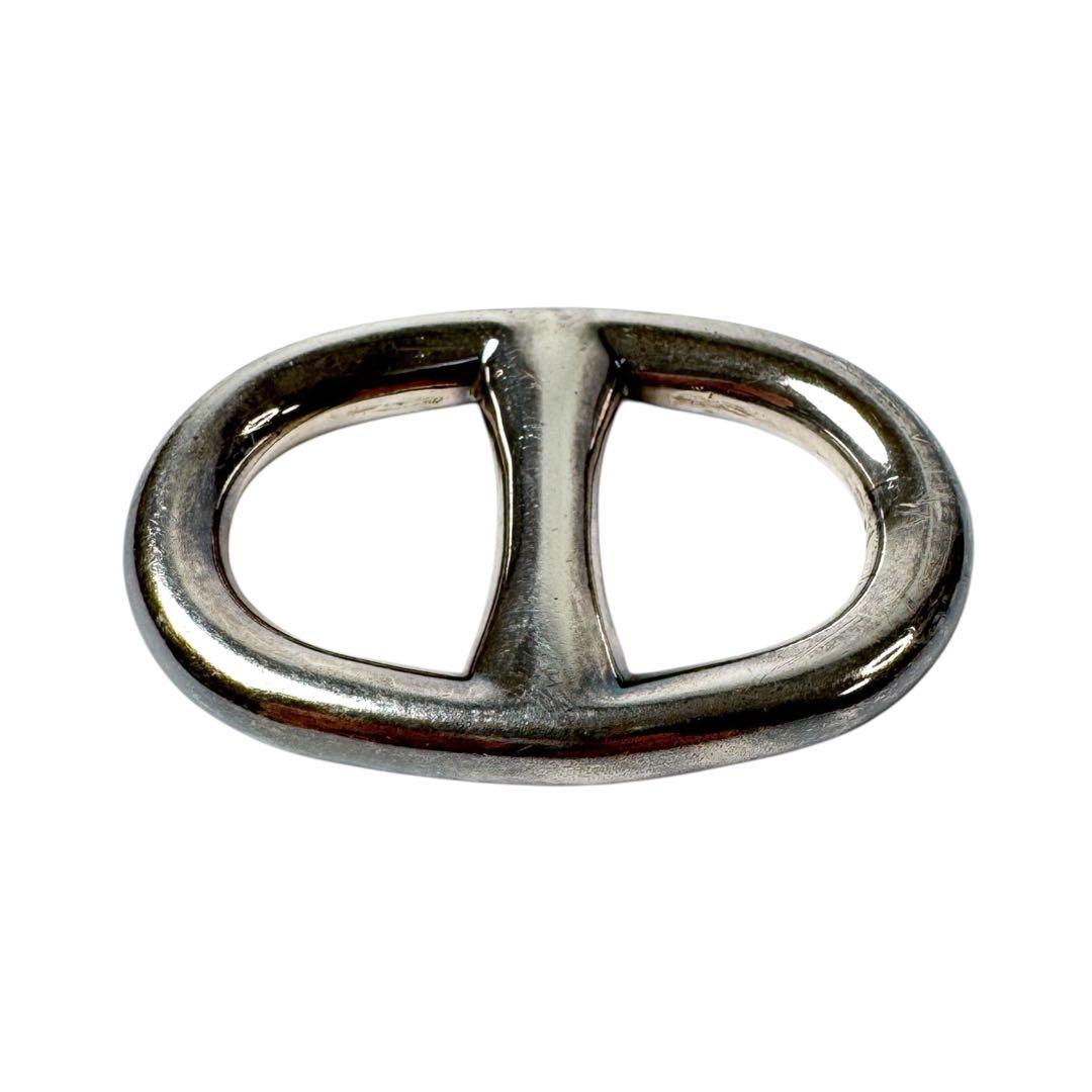Hermes Chaine D'Ancre Scarf Ring Silver — view 4