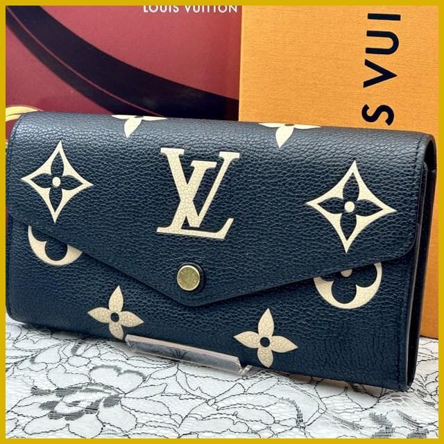 Louis Vuitton Empreinte Portefeuille Sarah Bicolor Wallet