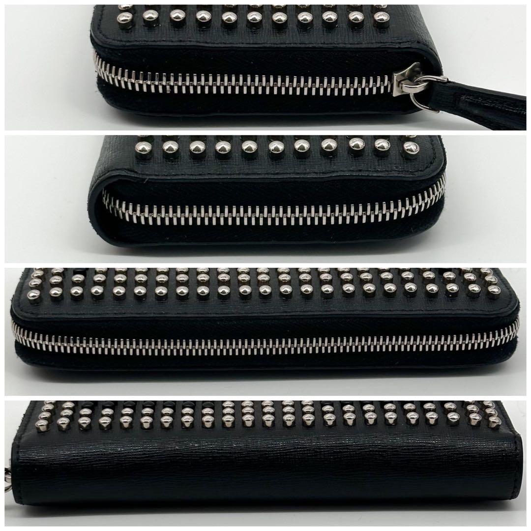 Fendi Bugs Eyemon Star Studs Zip Around Wallet — view 4