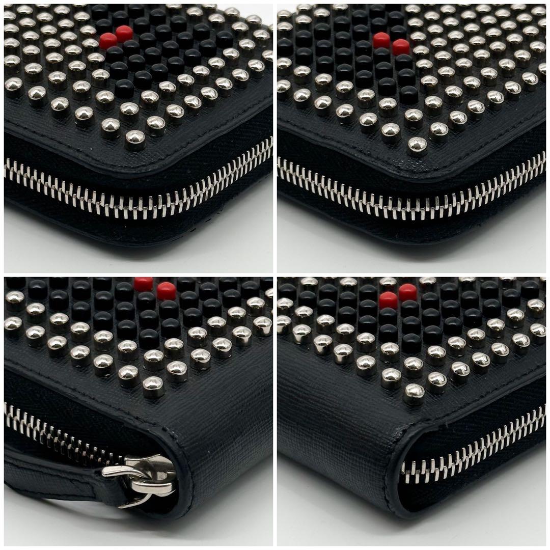 Fendi Bugs Eyemon Star Studs Zip Around Wallet — view 5