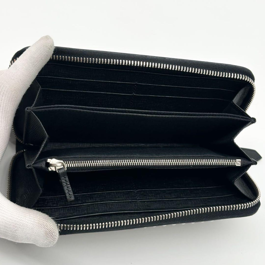 Fendi Bugs Eyemon Star Studs Zip Around Wallet — view 6