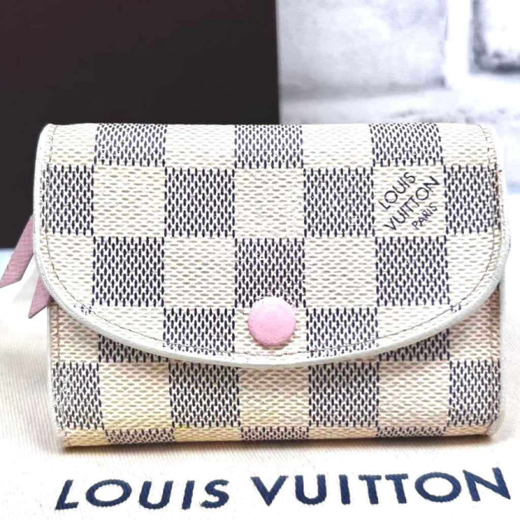Louis Vuitton Rose Valley Damier Azur Portefeuille Rosalie Wallet — view 2