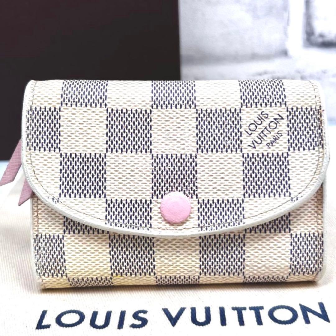 Louis Vuitton Rose Valley Damier Azur Portefeuille Rosalie Wallet — view 2