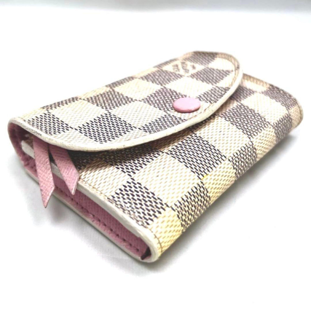 Louis Vuitton Rose Valley Damier Azur Portefeuille Rosalie Wallet — view 6