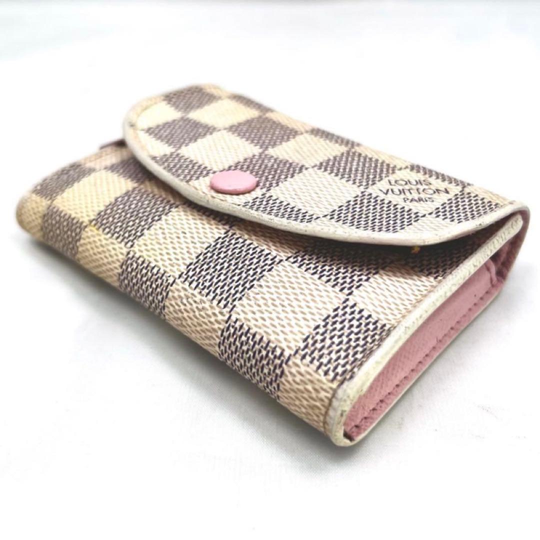 Louis Vuitton Rose Valley Damier Azur Portefeuille Rosalie Wallet — view 7