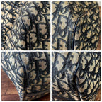 Dior Trotter Canvas Leather Boston Hand Bag All Over Pattern — view 7
