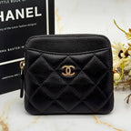 Chanel Caviar Leather Quilted Fragment Case Card Holder