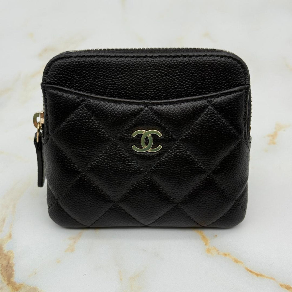Chanel Caviar Leather Quilted Fragment Case Card Holder — view 2