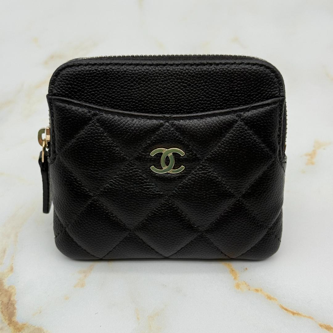 Chanel Caviar Leather Quilted Fragment Case Card Holder — view 2