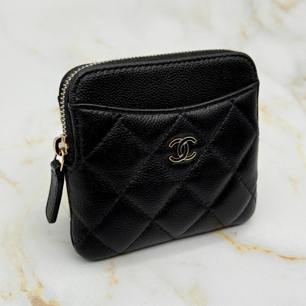 Chanel Caviar Leather Quilted Fragment Case Card Holder — view 3