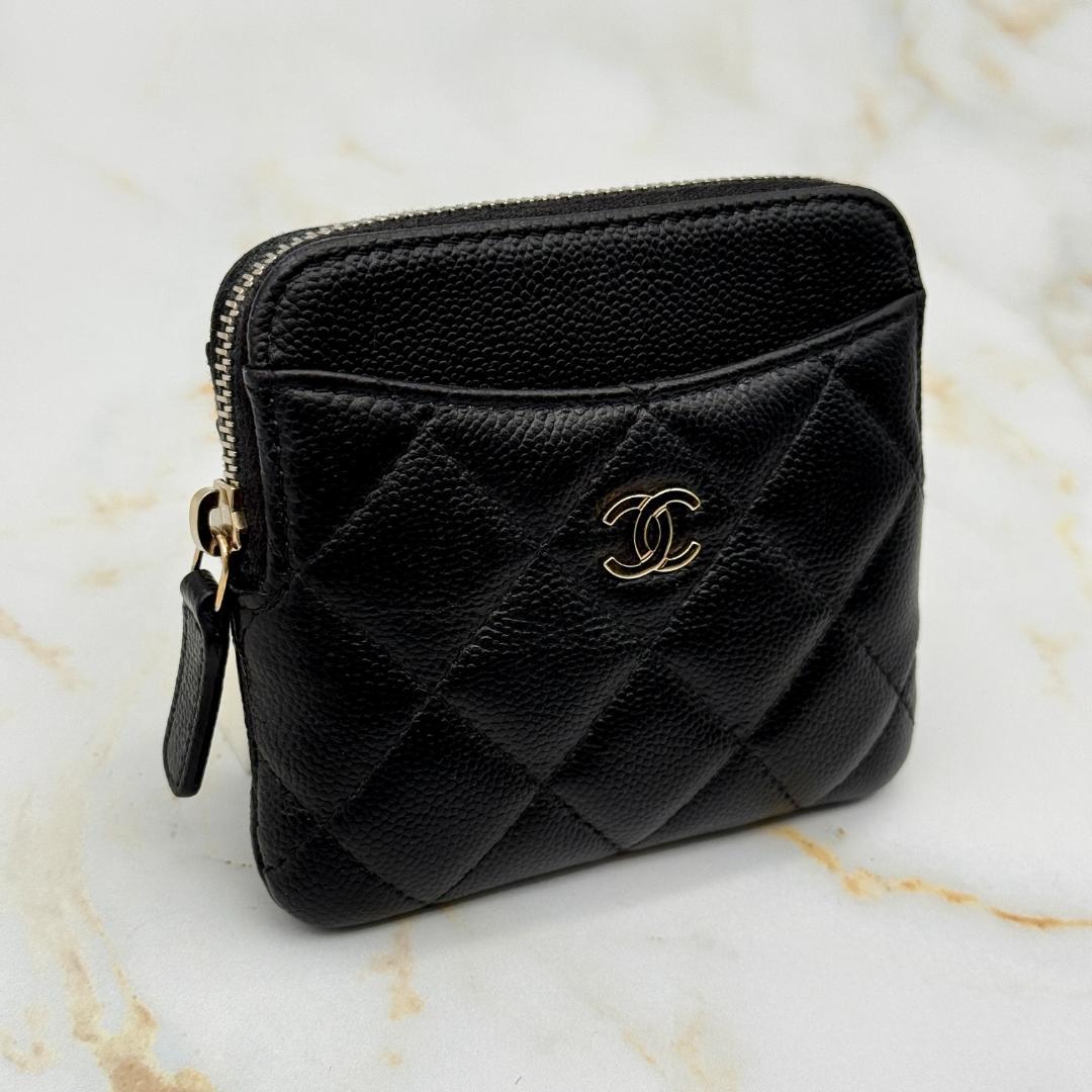 Chanel Caviar Leather Quilted Fragment Case Card Holder — view 3